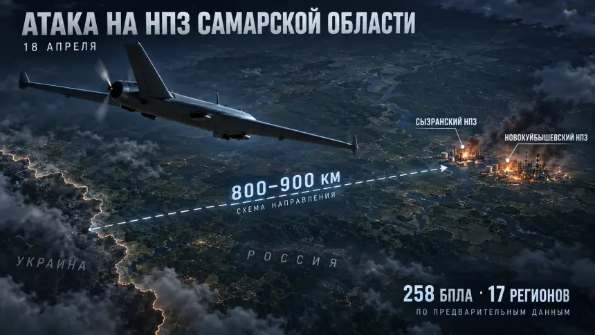 Удар за 900 км от границы: зачем ВСУ бьют по НПЗ в Самарской области