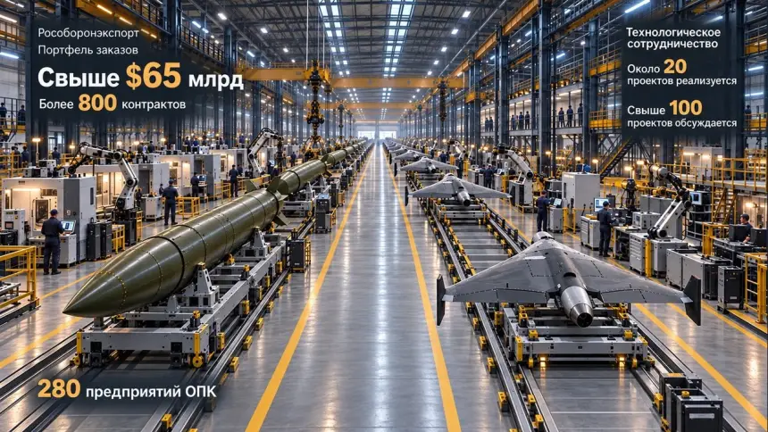 Михеев: портфель заказов «Рособоронэкспорта» превышает $65 млрд